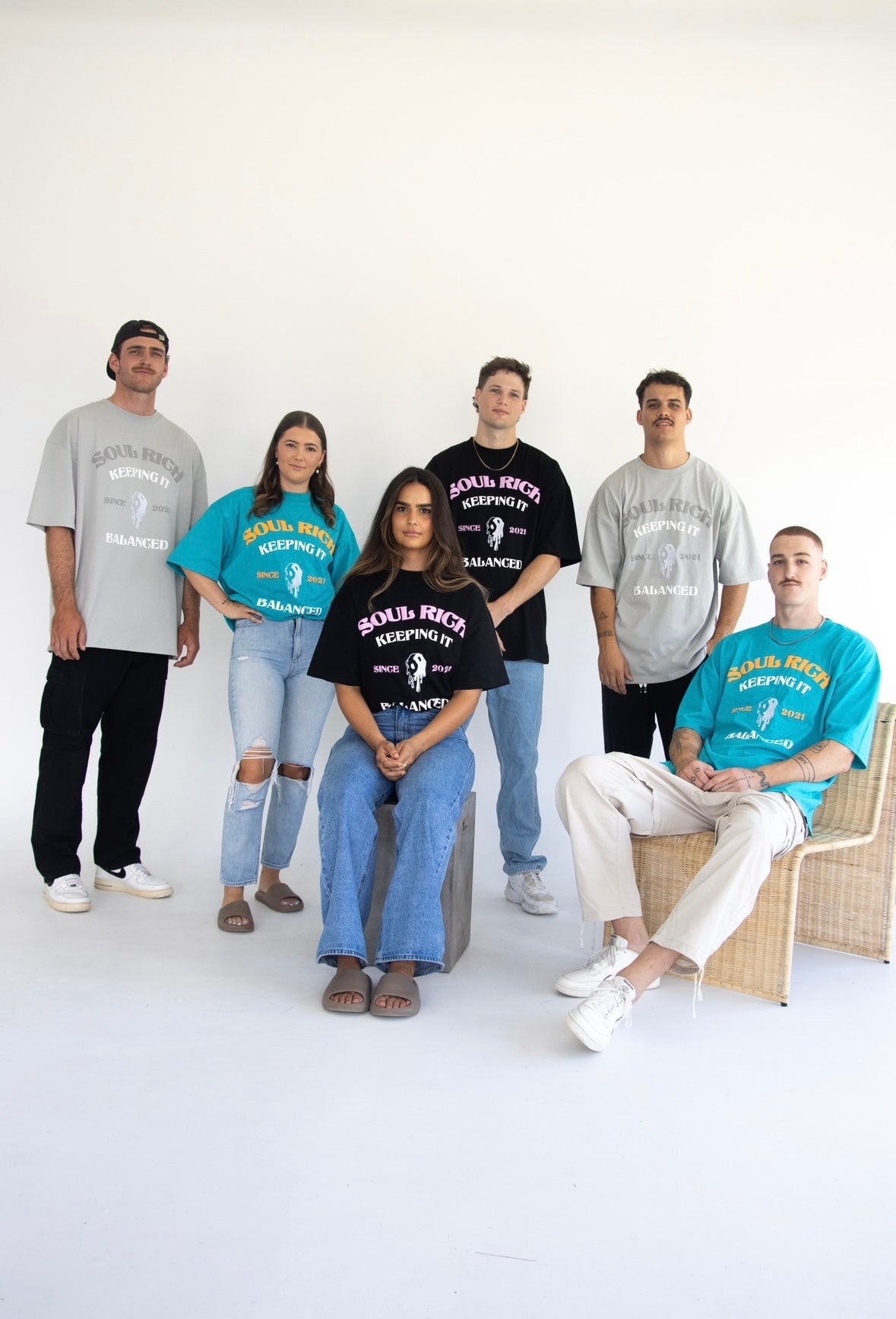 Keeping It Balanced Grey T-Shirts