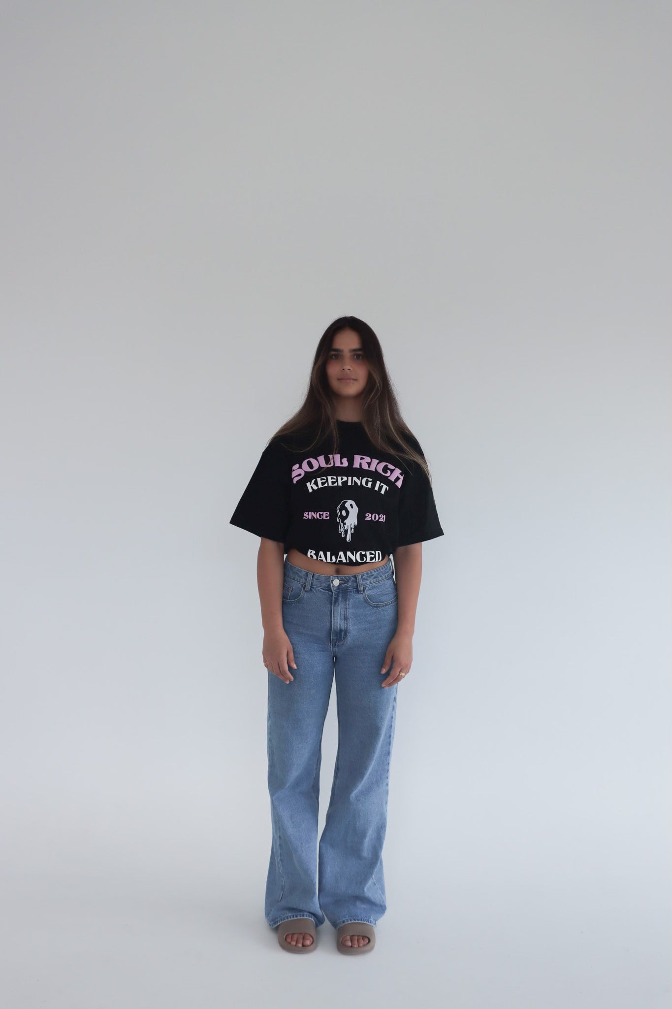 Keeping It Balanced Black T-Shirts