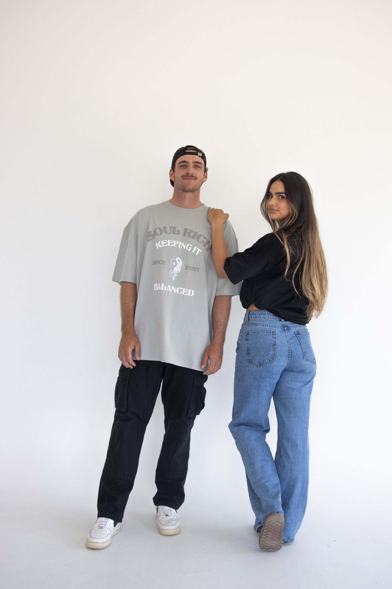 Keeping It Balanced Grey T-Shirts