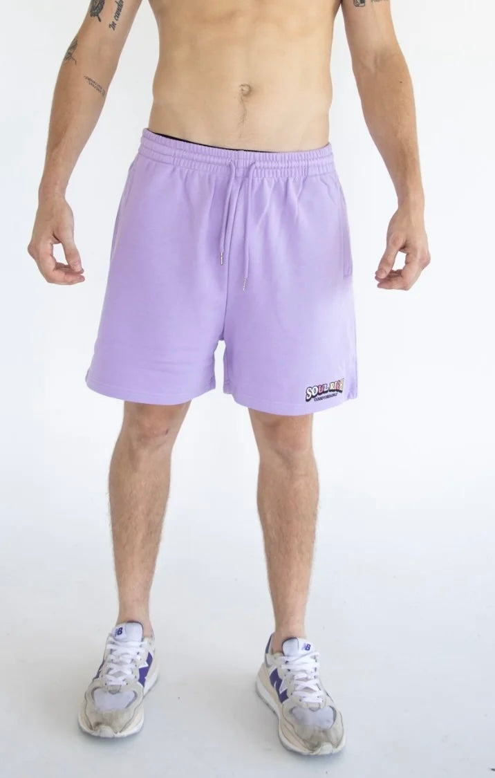 Good Vibes Only Shorts - Purple