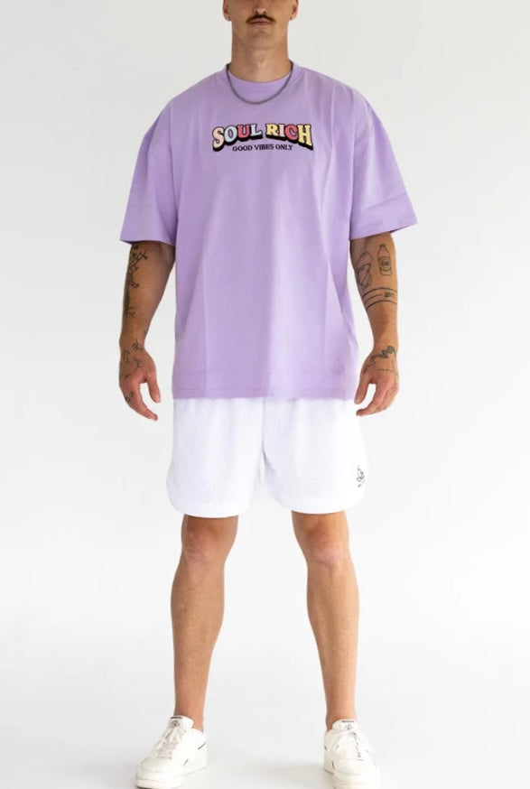 Good Vibes Only Tee - Purple