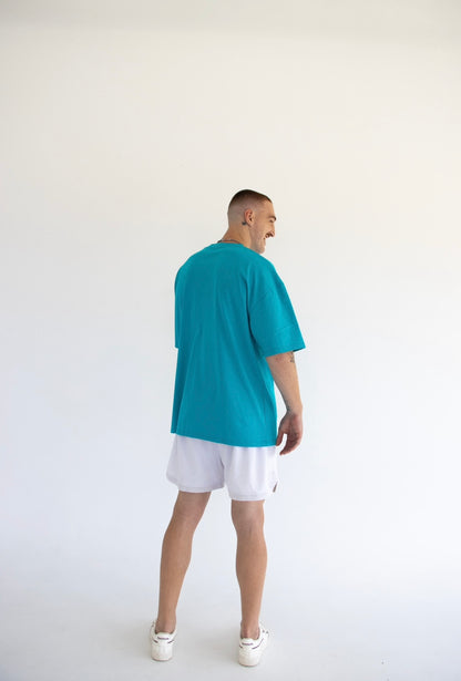 Keeping It Balanced Tee - Teal Blue