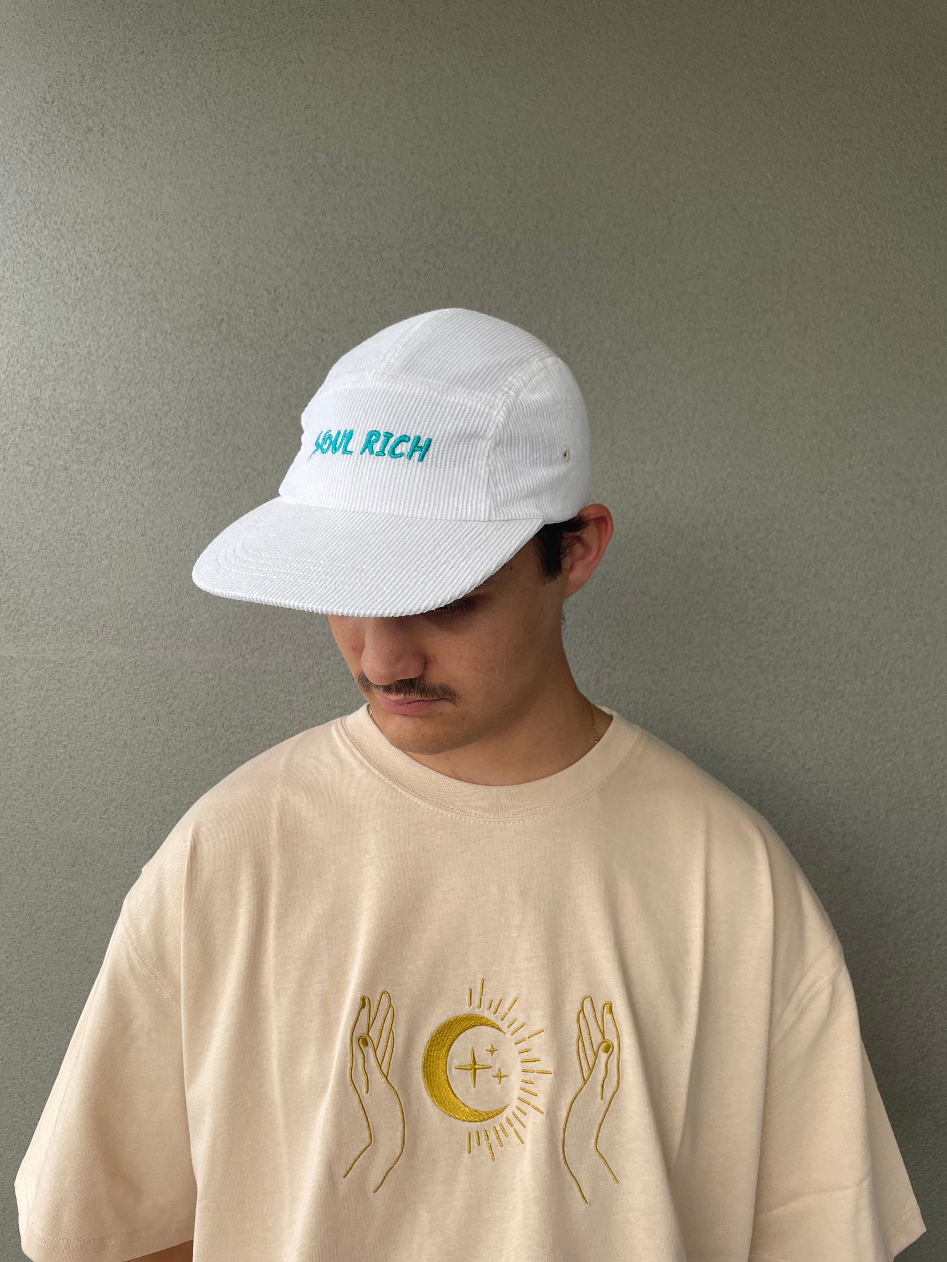 Corduroy Classic Cap White